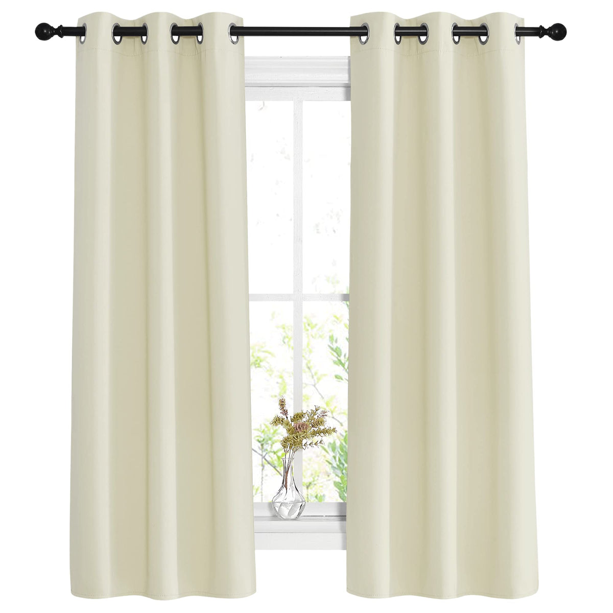 NICETOWN Grommet Blackout Room Darkening Curtains
