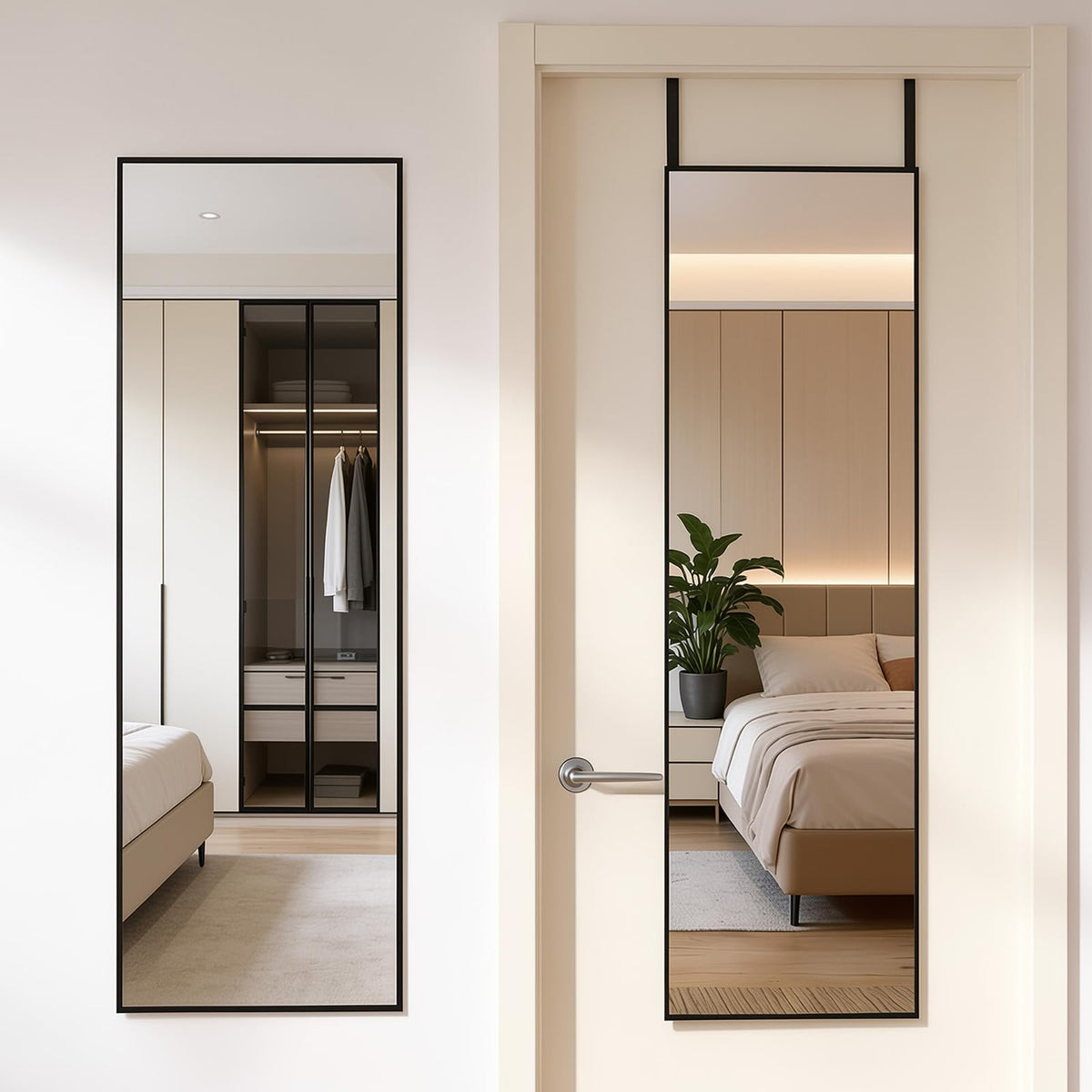 DUMOS Mirror Full Length Floor, Full Body Standing Mirror