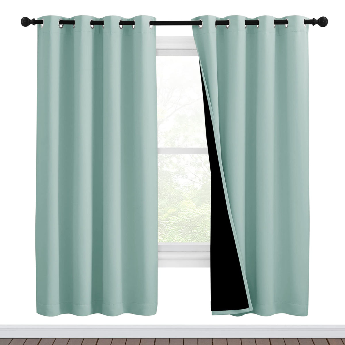 NICETOWN Full Blackout Double-Layer Curtains