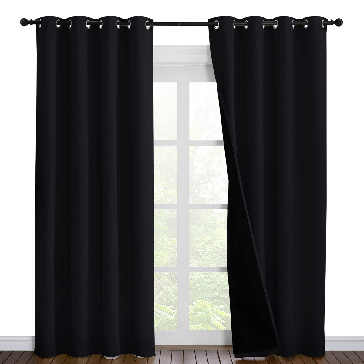 NICETOWN Full Blackout Double-Layer Curtains