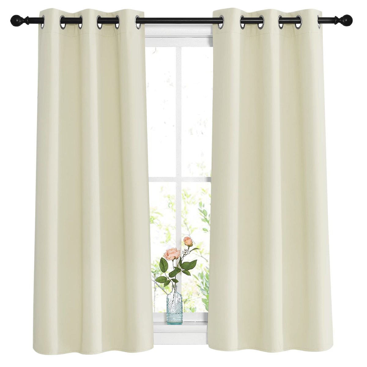 NICETOWN Grommet Blackout Room Darkening Curtains
