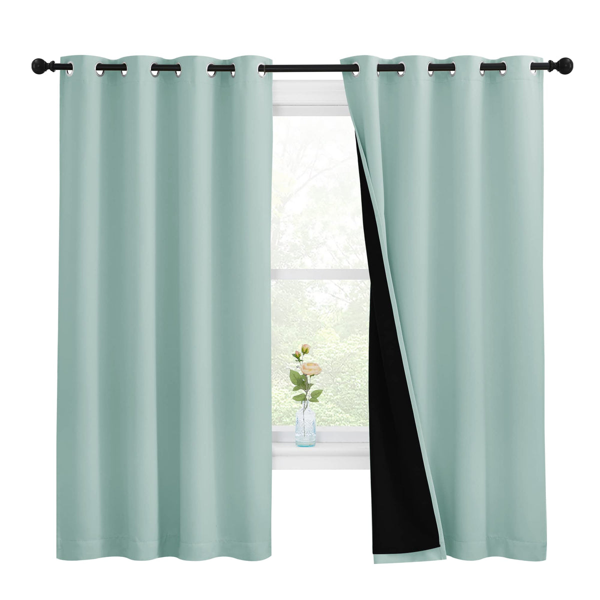 NICETOWN Full Blackout Double-Layer Curtains