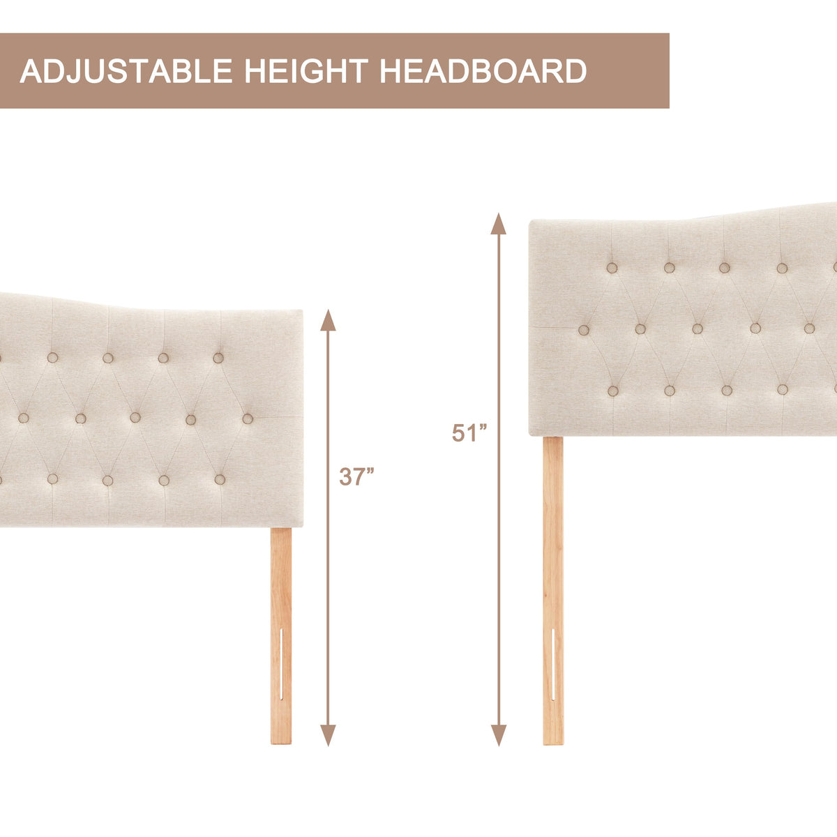 Huatean Home Upholstered Queen Headboard Only