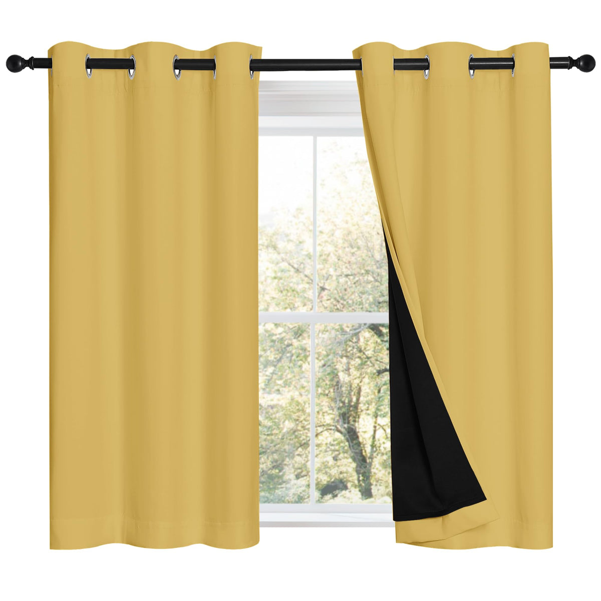 NICETOWN Full Blackout Double-Layer Curtains