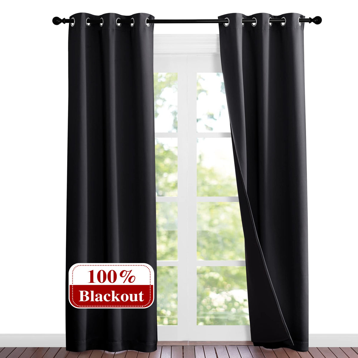 NICETOWN Full Blackout Double-Layer Curtains
