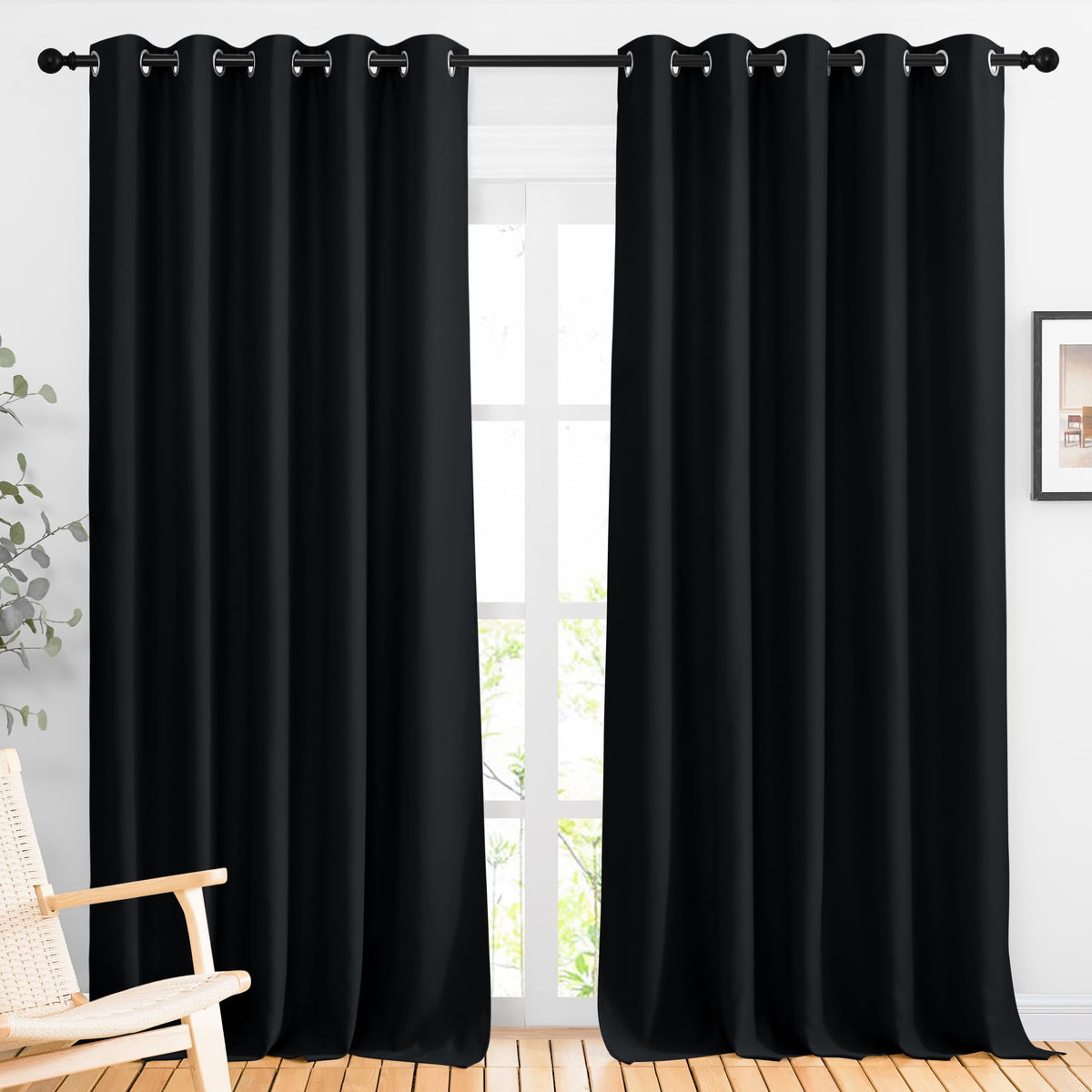 NICETOWN Grommet Blackout Room Darkening Curtains