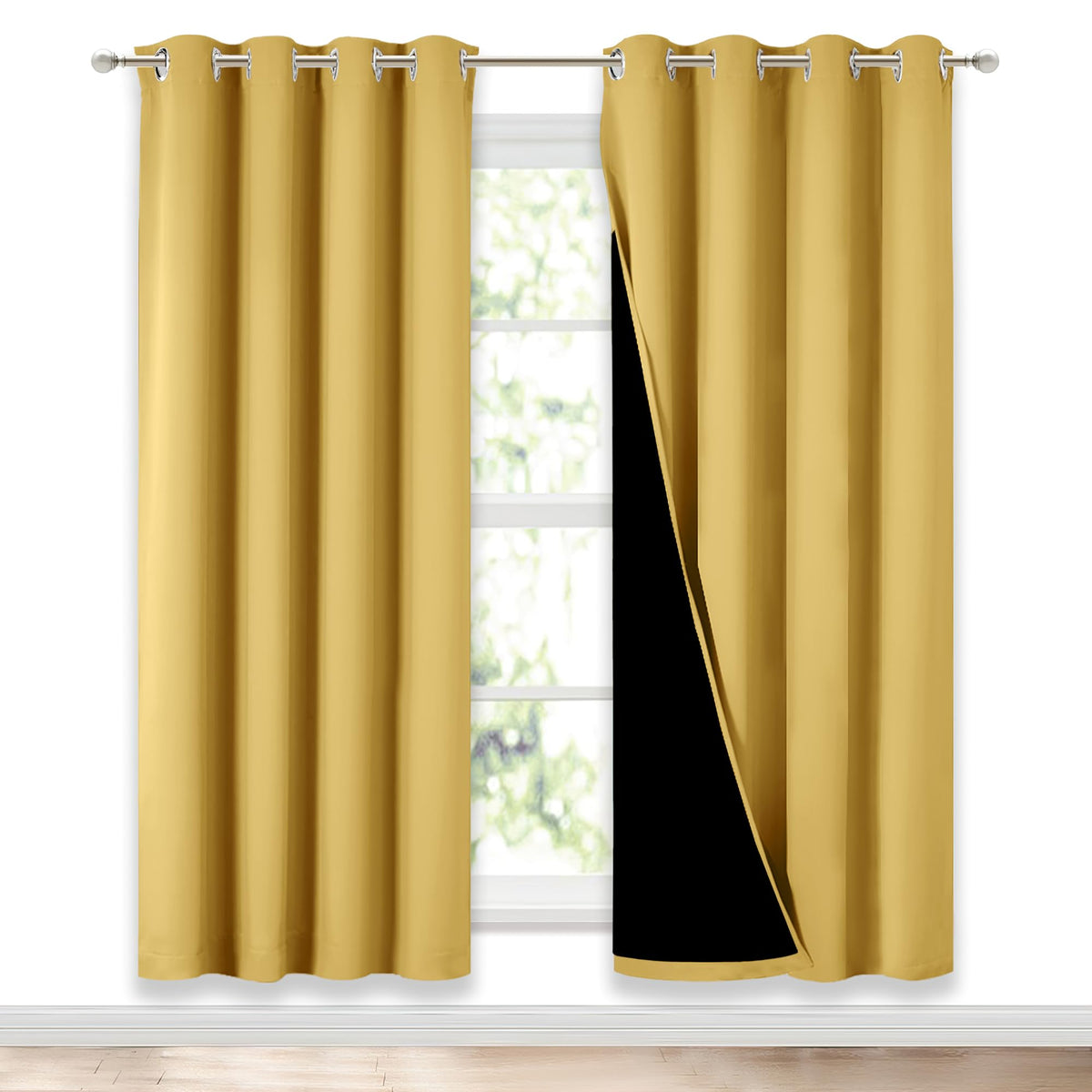 NICETOWN Full Blackout Double-Layer Curtains
