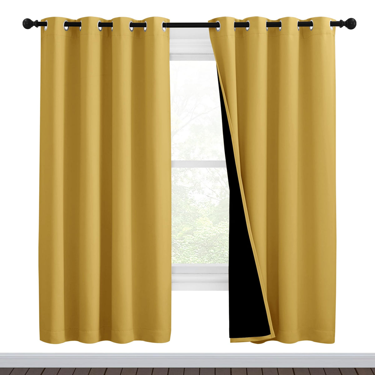 NICETOWN Full Blackout Double-Layer Curtains