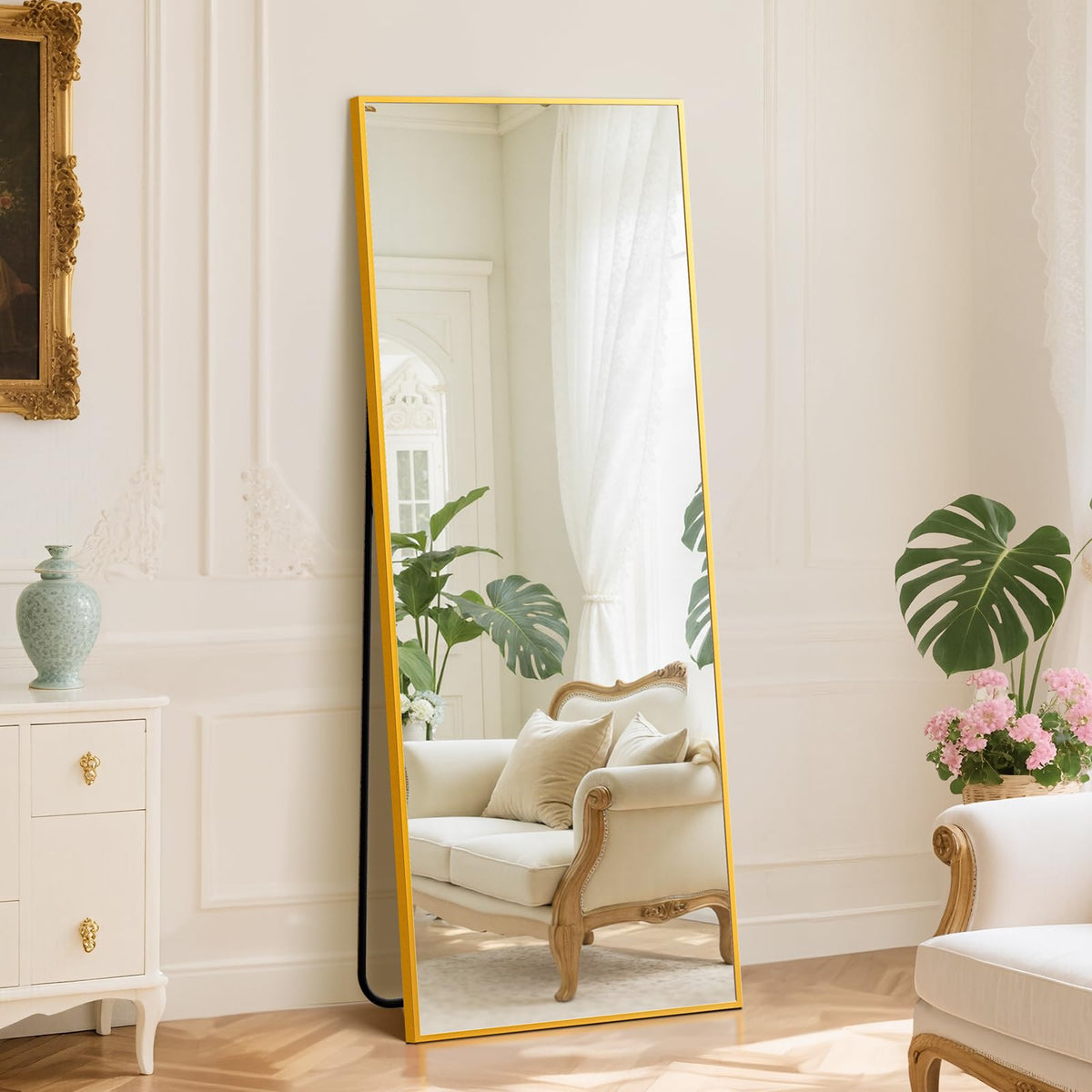 DUMOS Mirror Full Length Floor, Full Body Standing Mirror