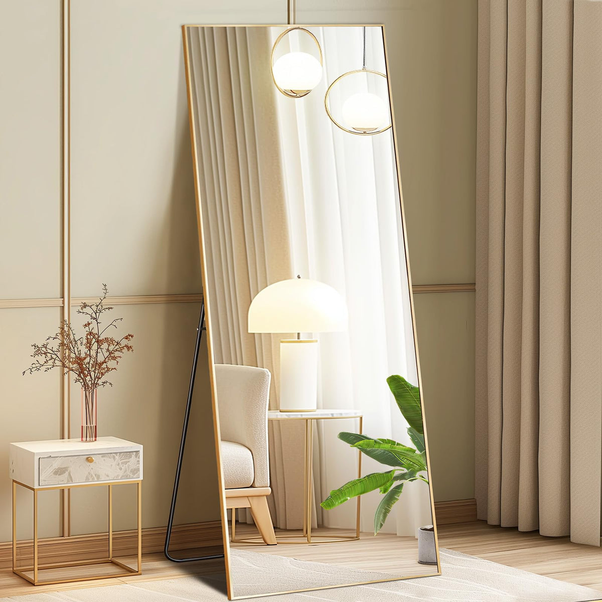 DUMOS Mirror Full Length Floor, Full Body Standing Mirror