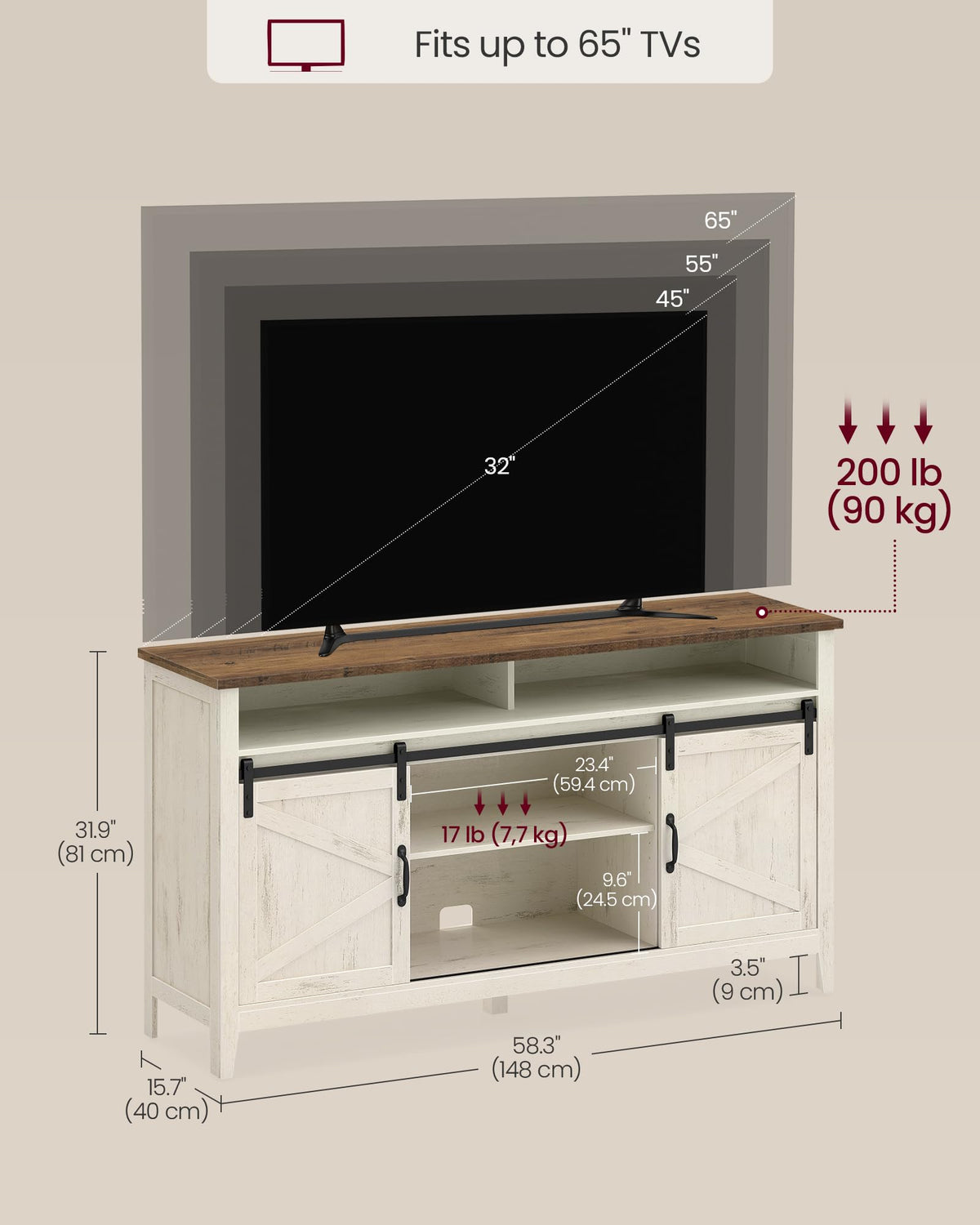 VASAGLE TV Stand