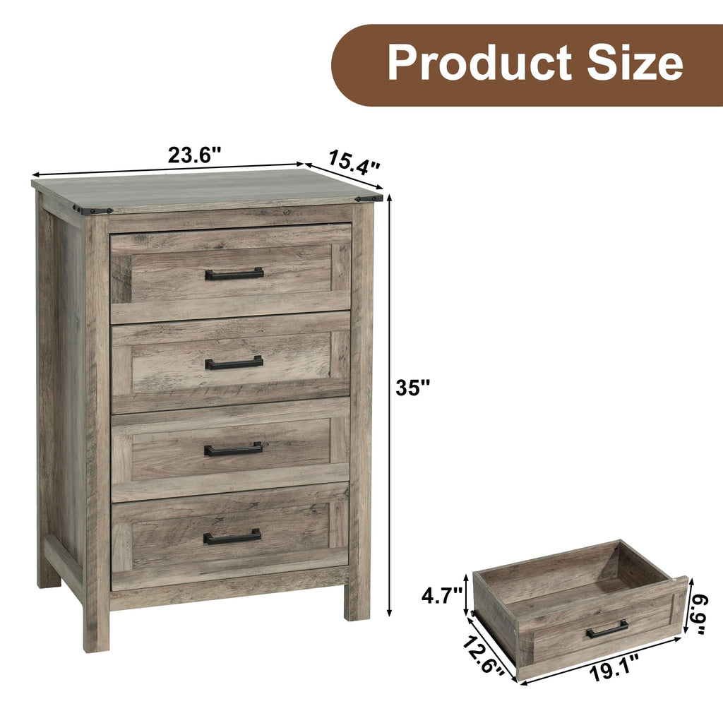 EazeHome Wooden Dresser for Bedroom