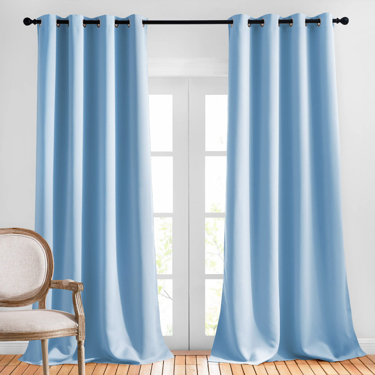 NICETOWN Grommet Blackout Room Darkening Curtains
