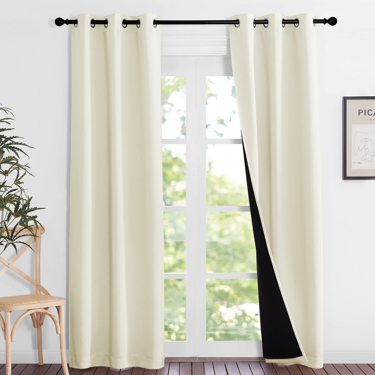 NICETOWN Full Blackout Double-Layer Curtains