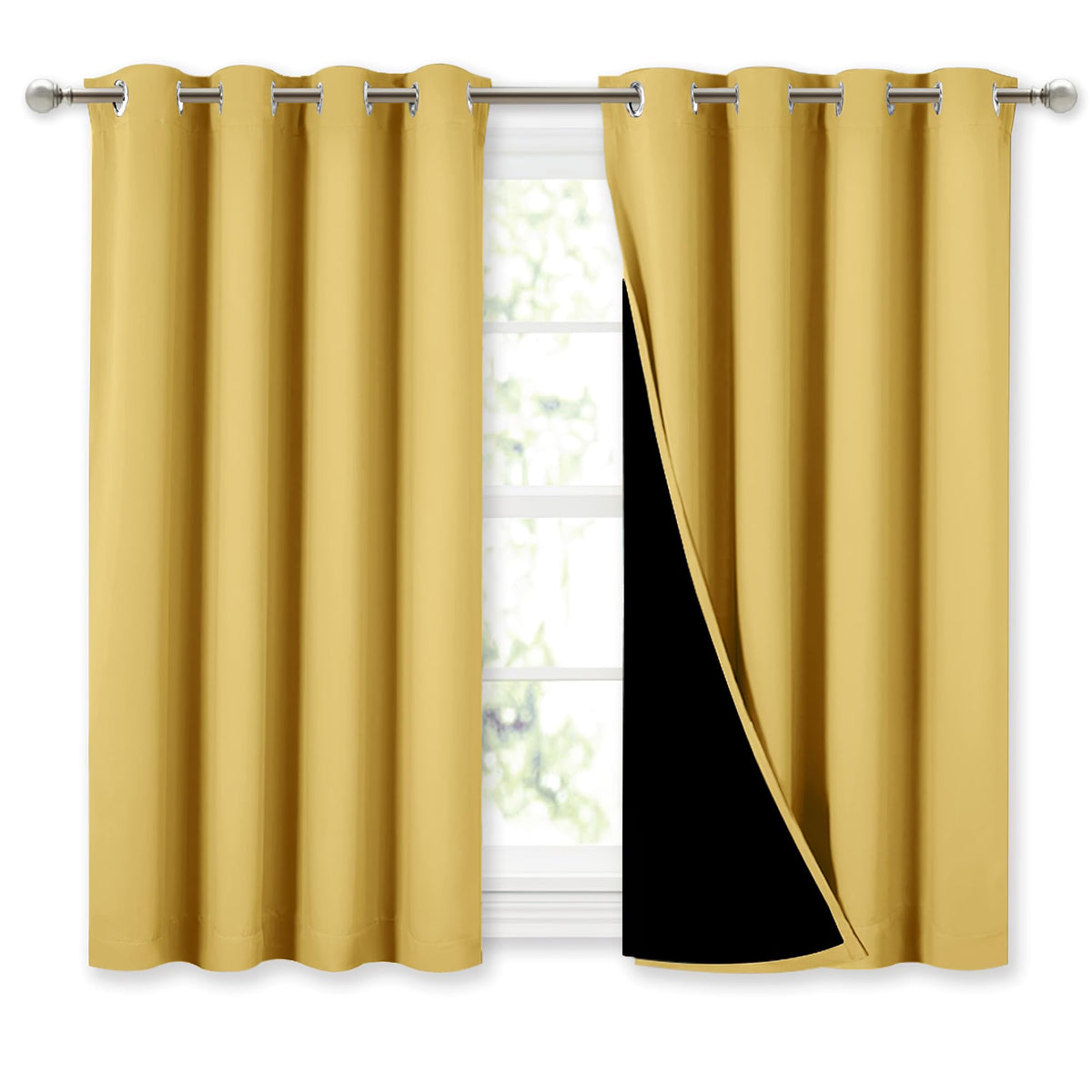 NICETOWN Full Blackout Double-Layer Curtains