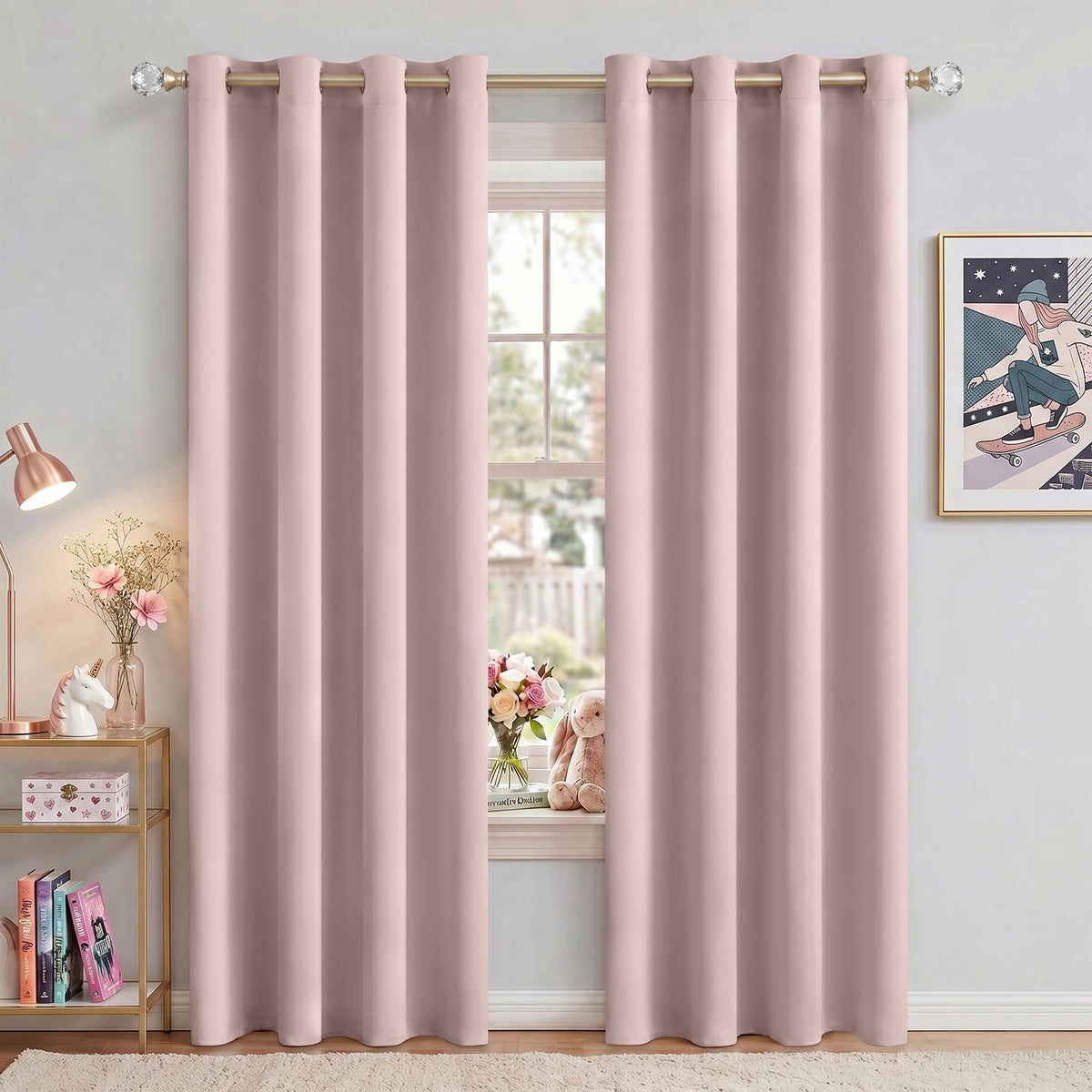 NICETOWN Grommet Blackout Room Darkening Curtains