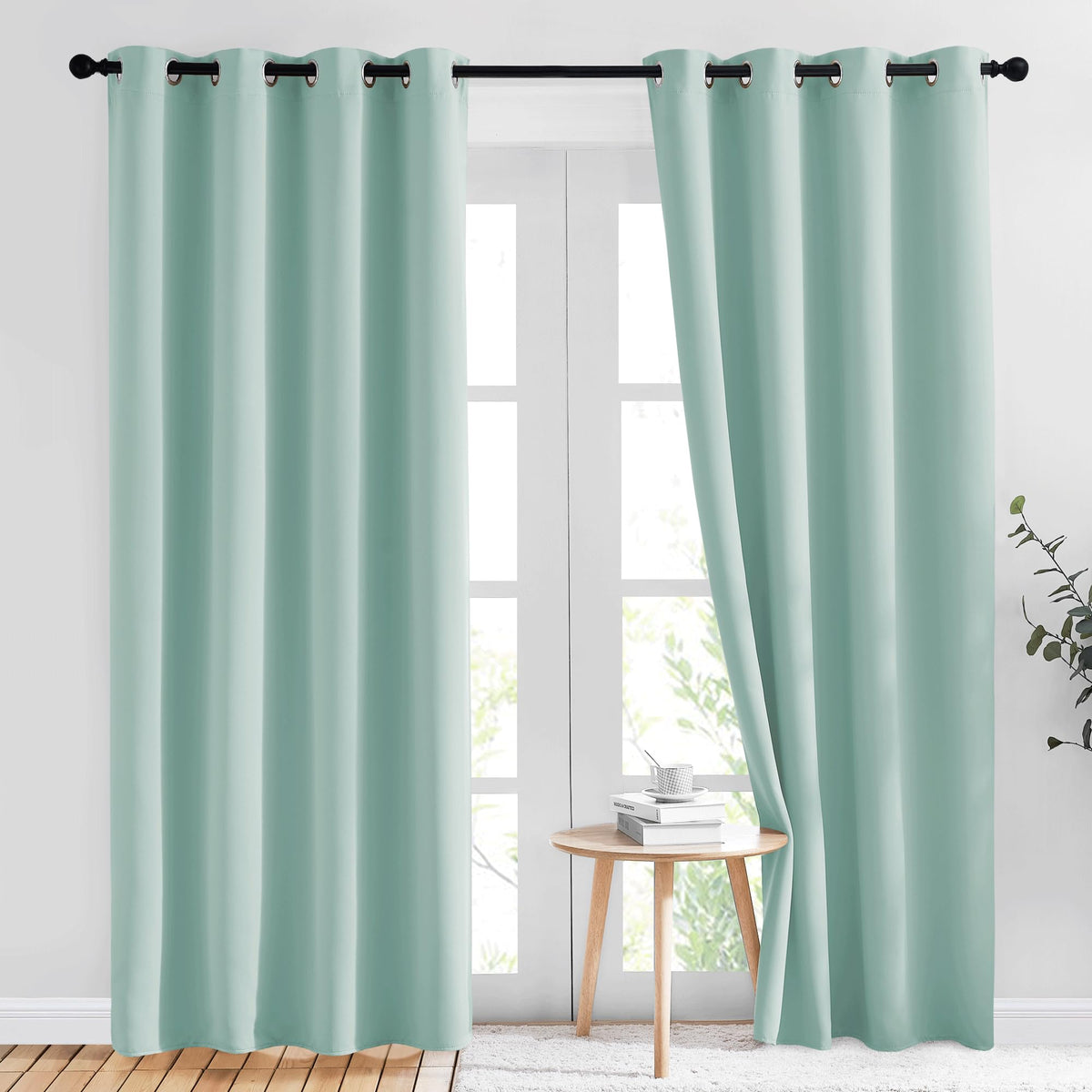 NICETOWN Grommet Blackout Room Darkening Curtains