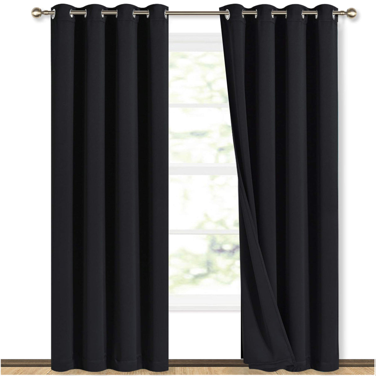 NICETOWN Full Blackout Double-Layer Curtains