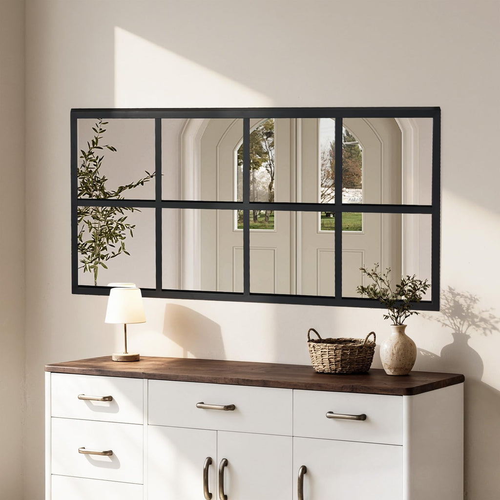Aidoly Mirror Full Length, Upgraded Body Wall Mirrors with Shatter-Proof Glass, Floor Standing, Hanging or Leaning, Tall Mirror with Stand Aluminum Alloy Frame for Bedroom Cloakroom