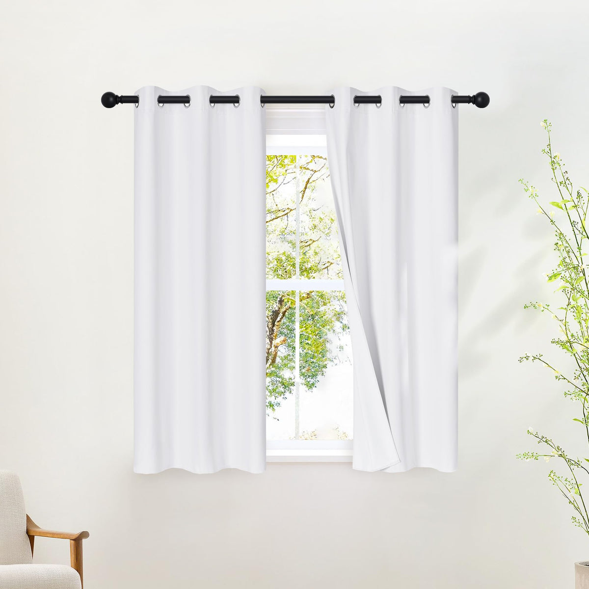 NICETOWN Grommet Blackout Room Darkening Curtains