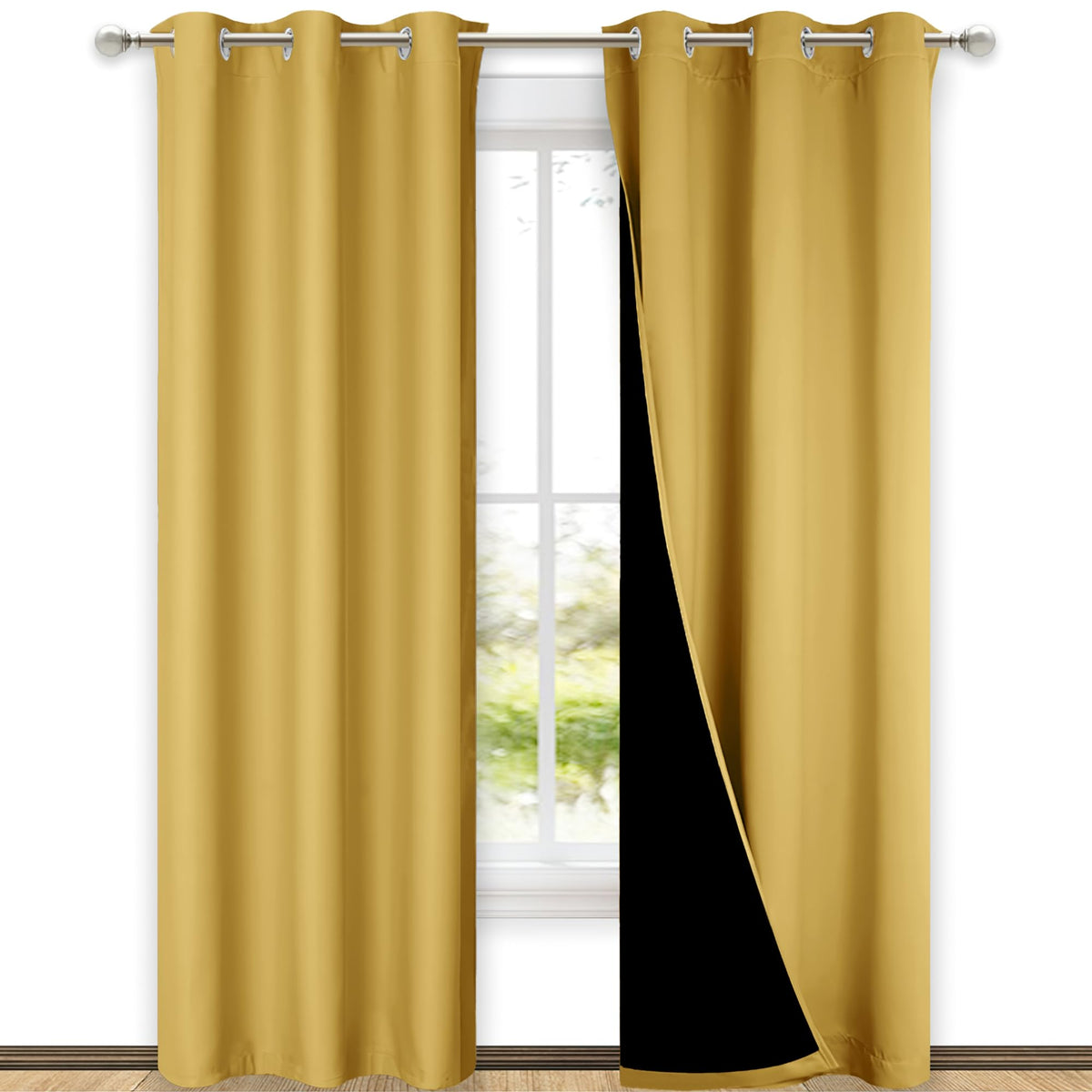 NICETOWN Full Blackout Double-Layer Curtains