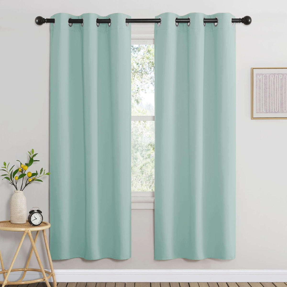NICETOWN Grommet Blackout Room Darkening Curtains