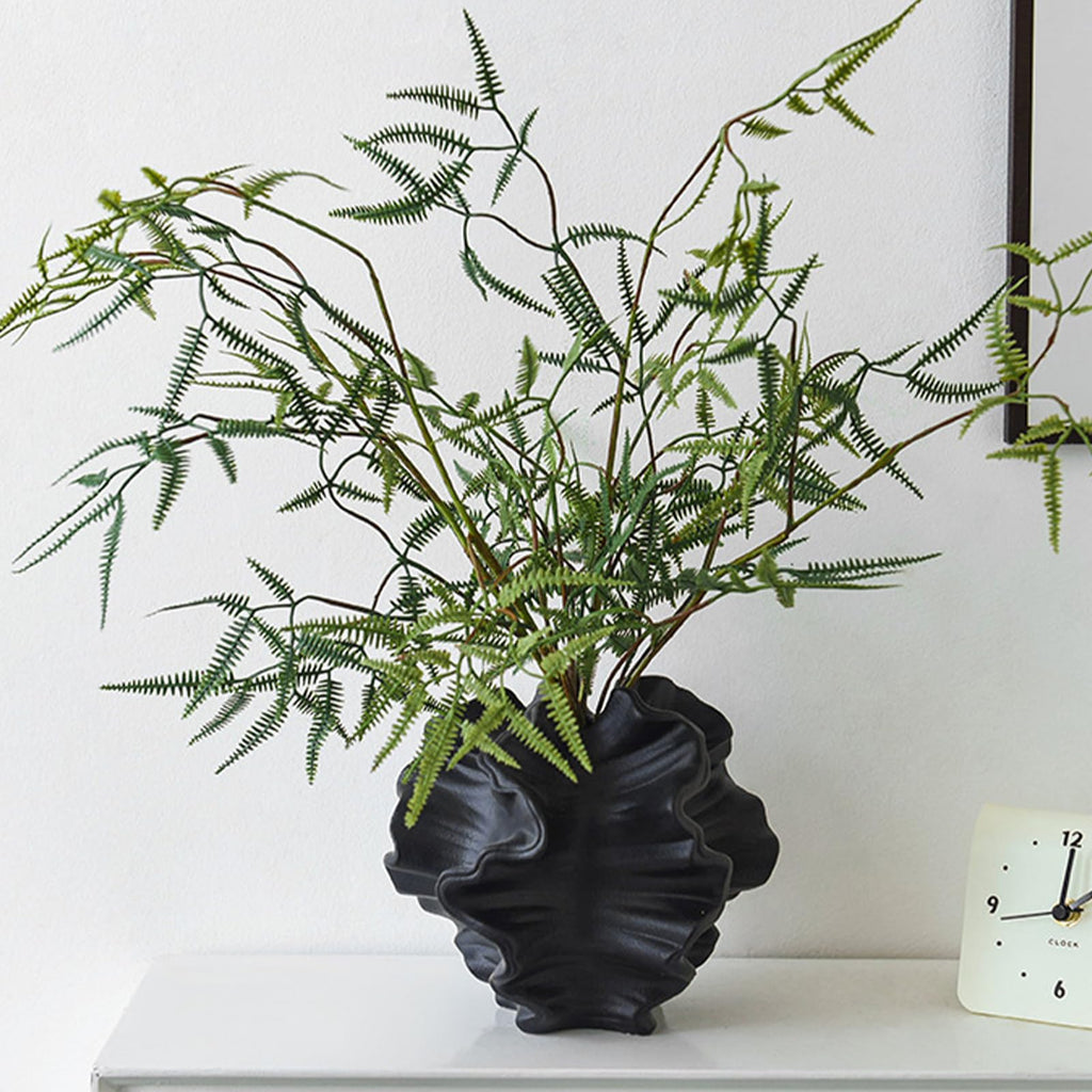 XYQXYQ Modern Art Ceramic Coral Flower Vase Home and Office Decoration Sculpture Work Bohemian Decoration Coffee Table Office Bookshelf Living Room Decoration