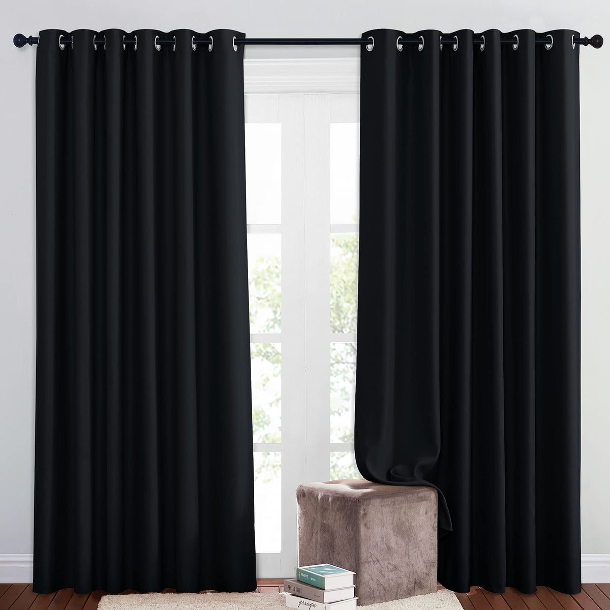 NICETOWN Grommet Blackout Room Darkening Curtains