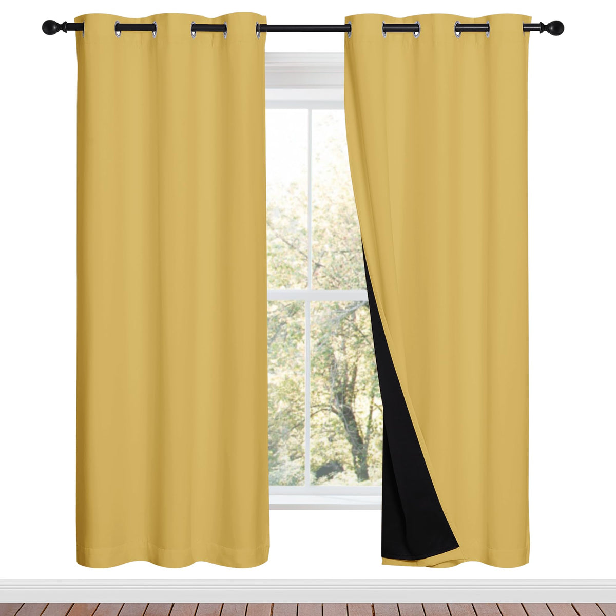 NICETOWN Full Blackout Double-Layer Curtains