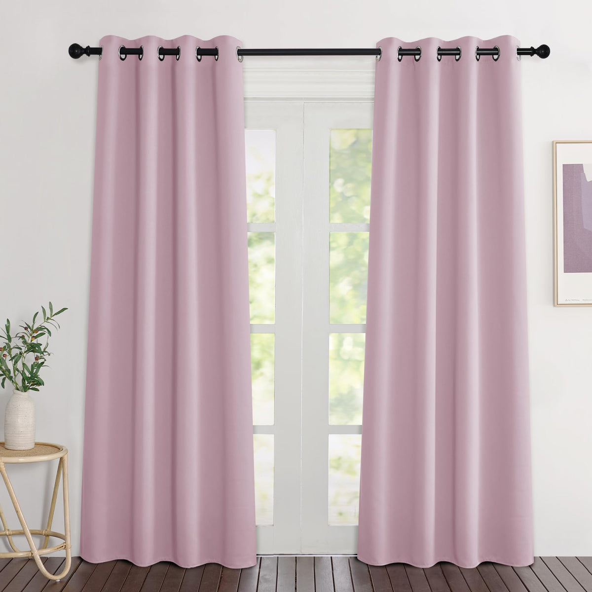 NICETOWN Grommet Blackout Room Darkening Curtains
