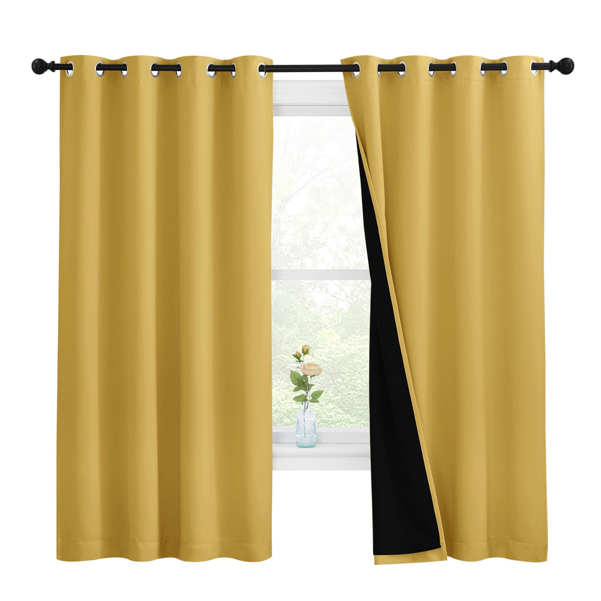 NICETOWN Full Blackout Double-Layer Curtains