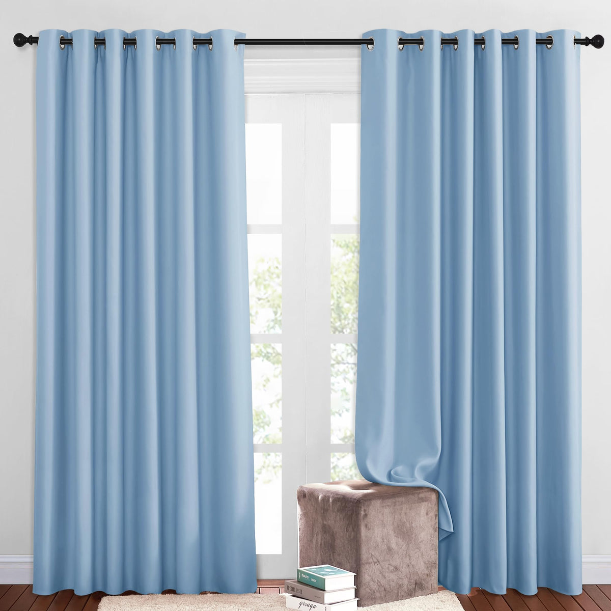NICETOWN Grommet Blackout Room Darkening Curtains