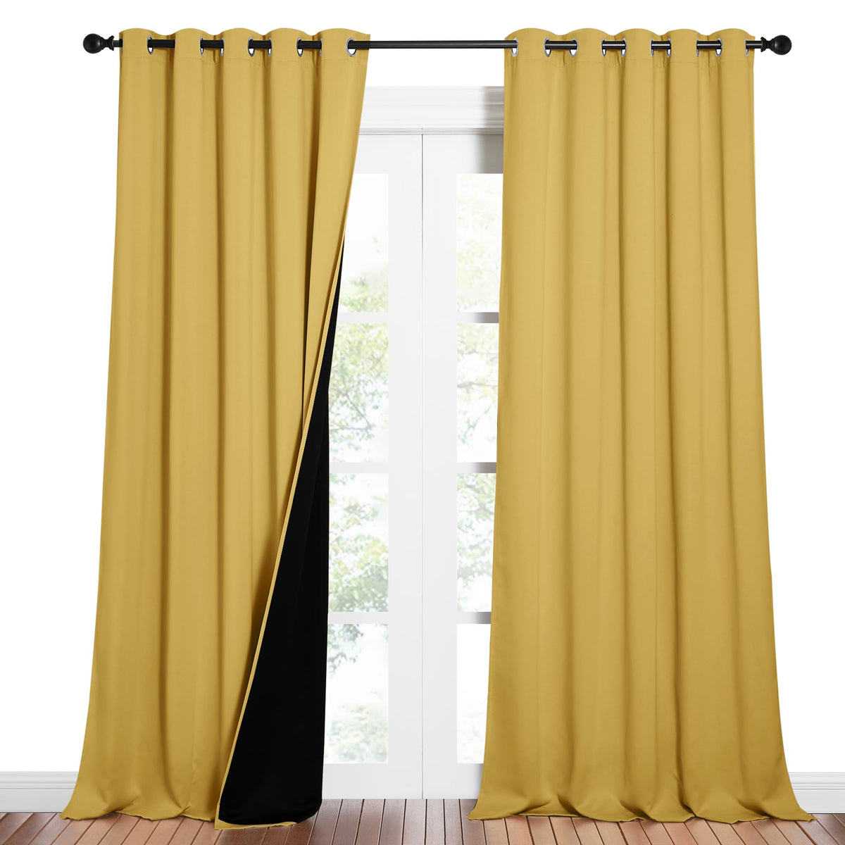 NICETOWN Full Blackout Double-Layer Curtains