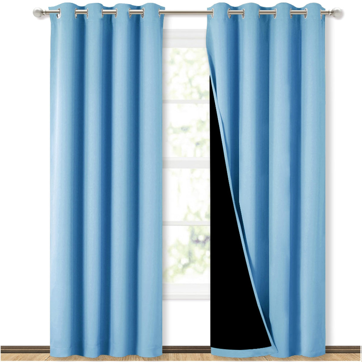 NICETOWN Full Blackout Double-Layer Curtains