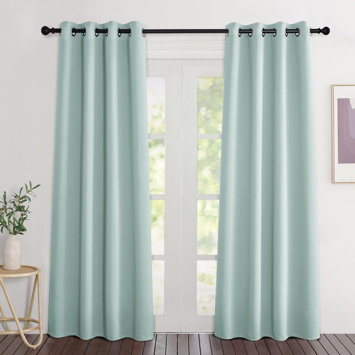 NICETOWN Grommet Blackout Room Darkening Curtains