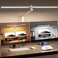Airlonv LED Desk Lamp with Clamp, 17" Stepless Dimming Light
