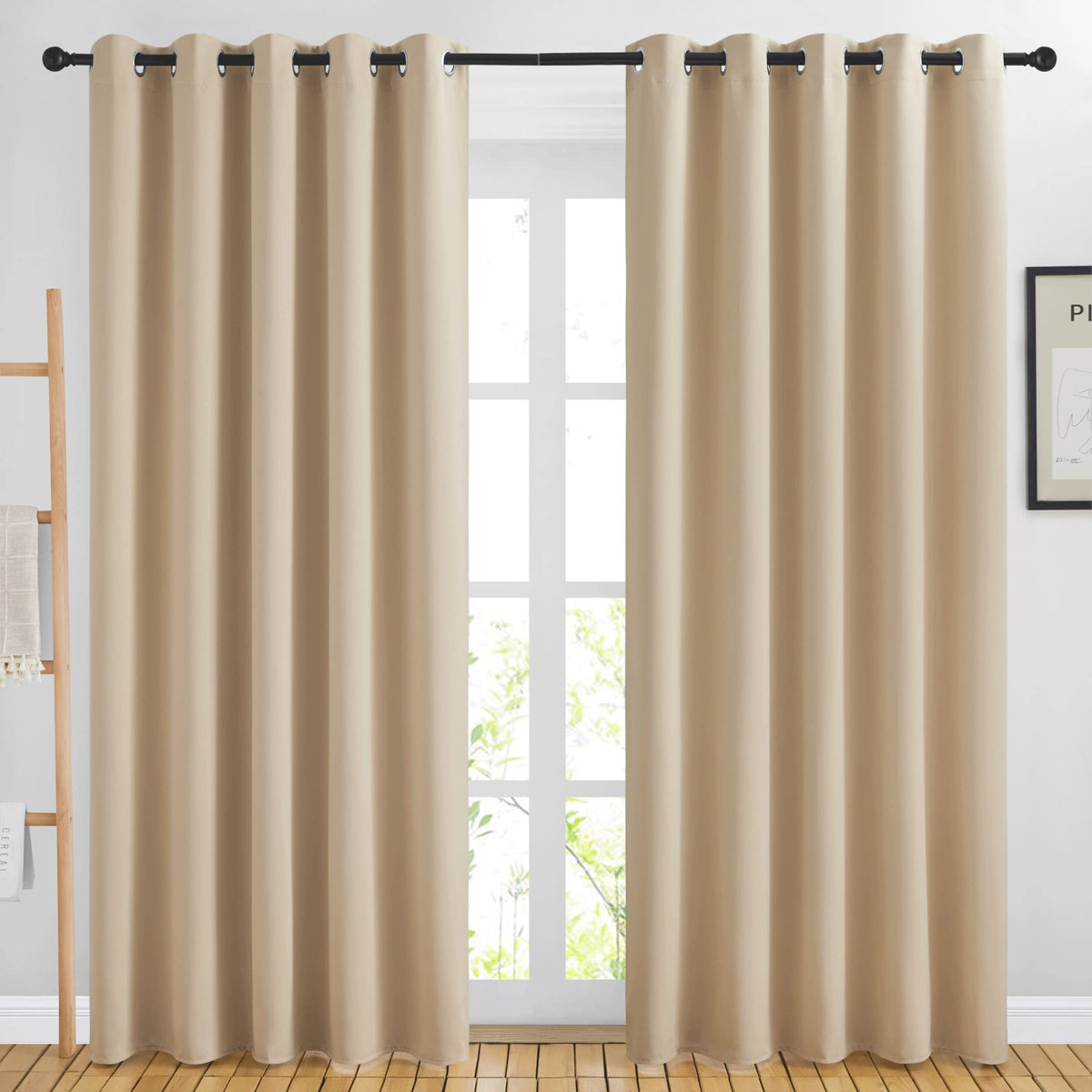 NICETOWN Grommet Blackout Room Darkening Curtains
