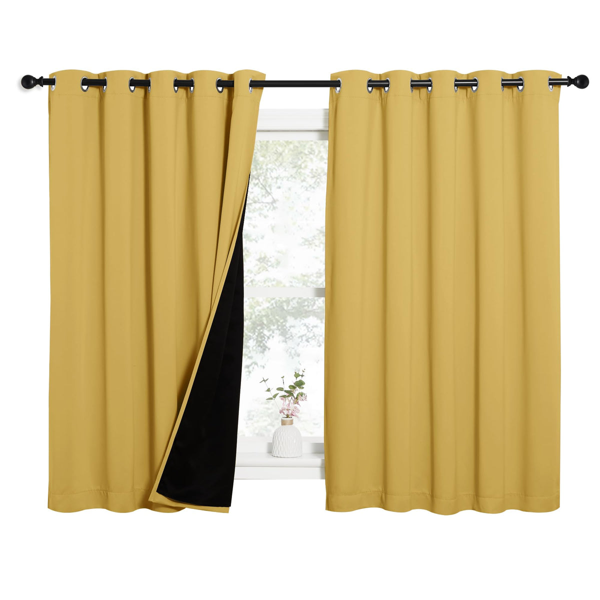 NICETOWN Full Blackout Double-Layer Curtains