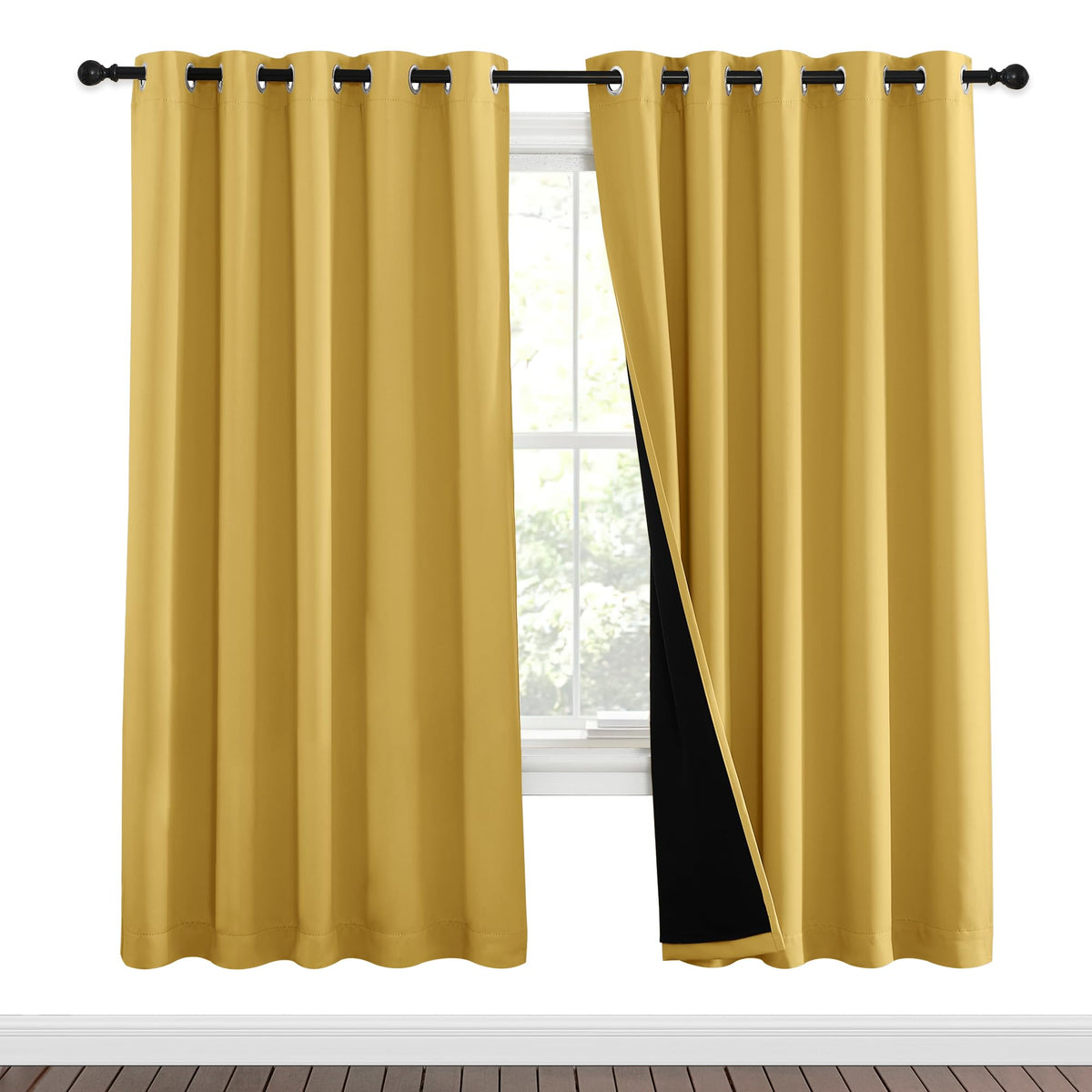 NICETOWN Full Blackout Double-Layer Curtains
