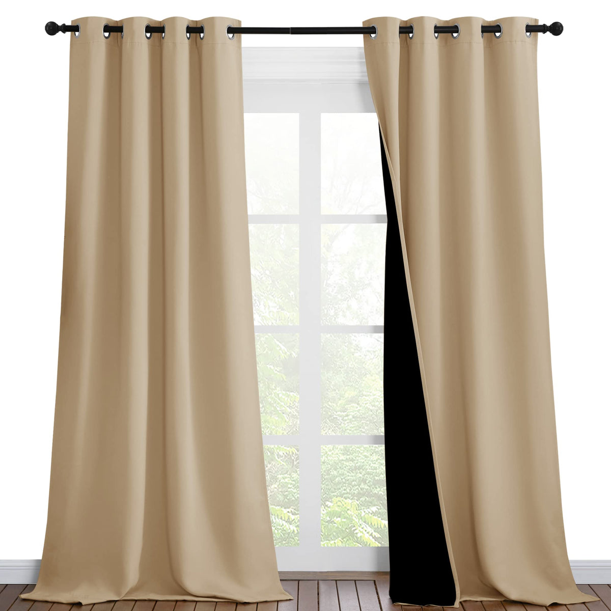 NICETOWN Full Blackout Double-Layer Curtains