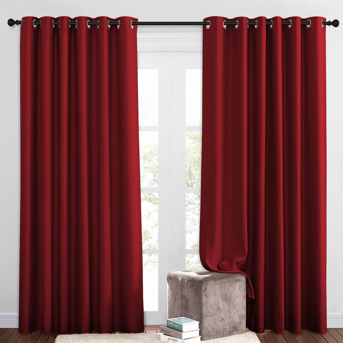 NICETOWN Grommet Blackout Room Darkening Curtains