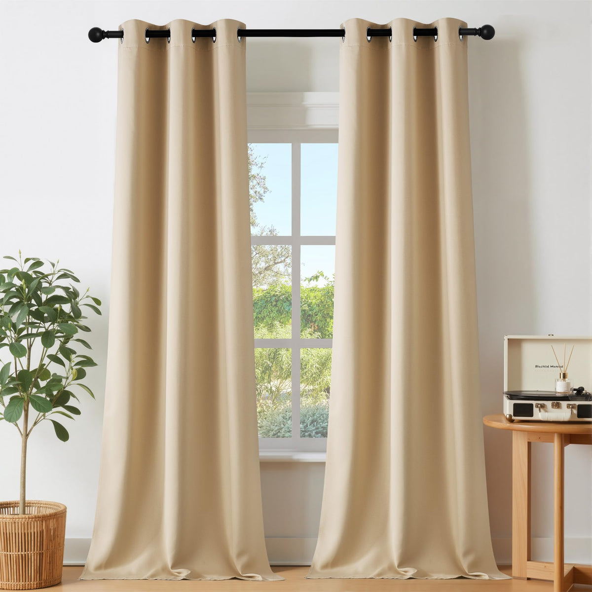 NICETOWN Grommet Blackout Room Darkening Curtains
