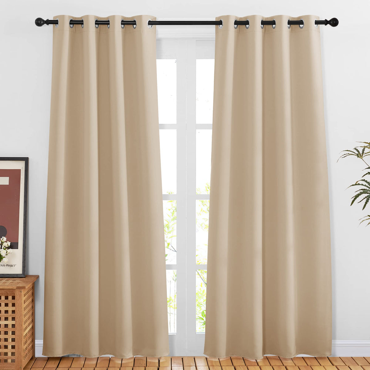 NICETOWN Grommet Blackout Room Darkening Curtains