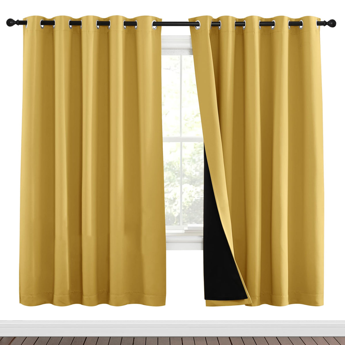 NICETOWN Full Blackout Double-Layer Curtains