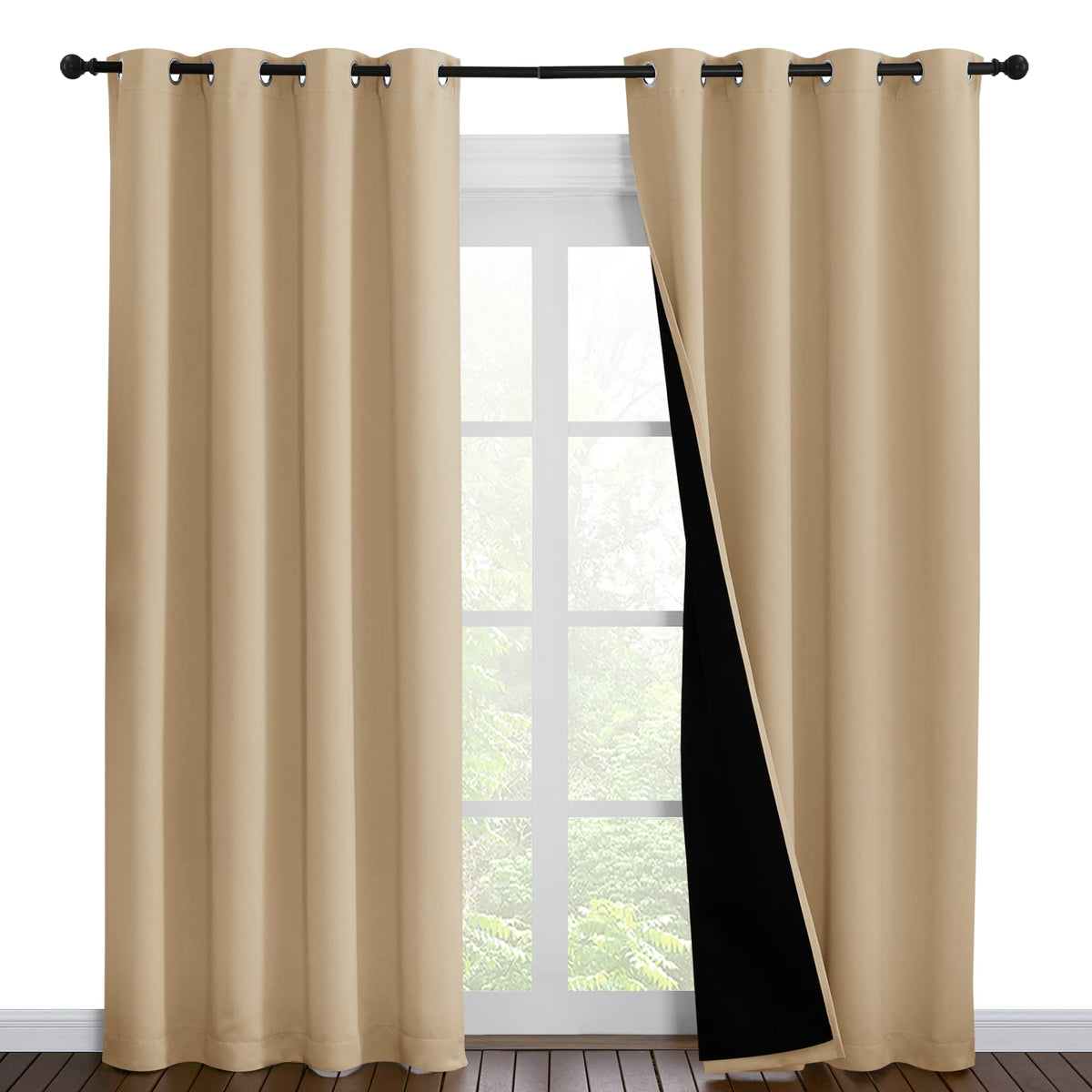 NICETOWN Full Blackout Double-Layer Curtains