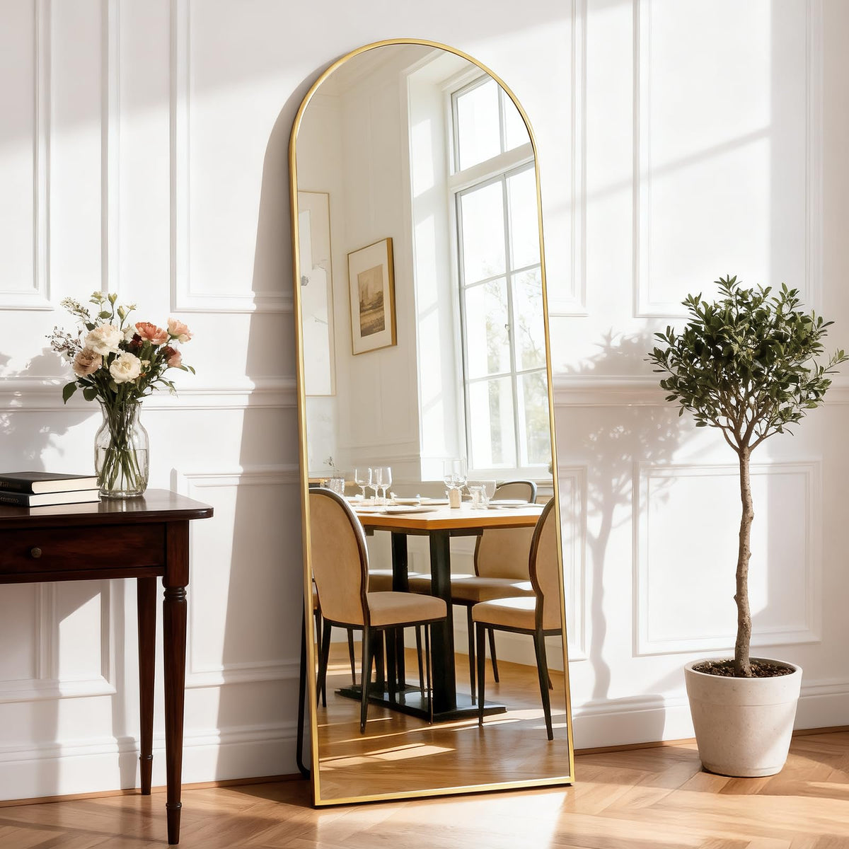 DUMOS Mirror Full Length Floor, Full Body Standing Mirror