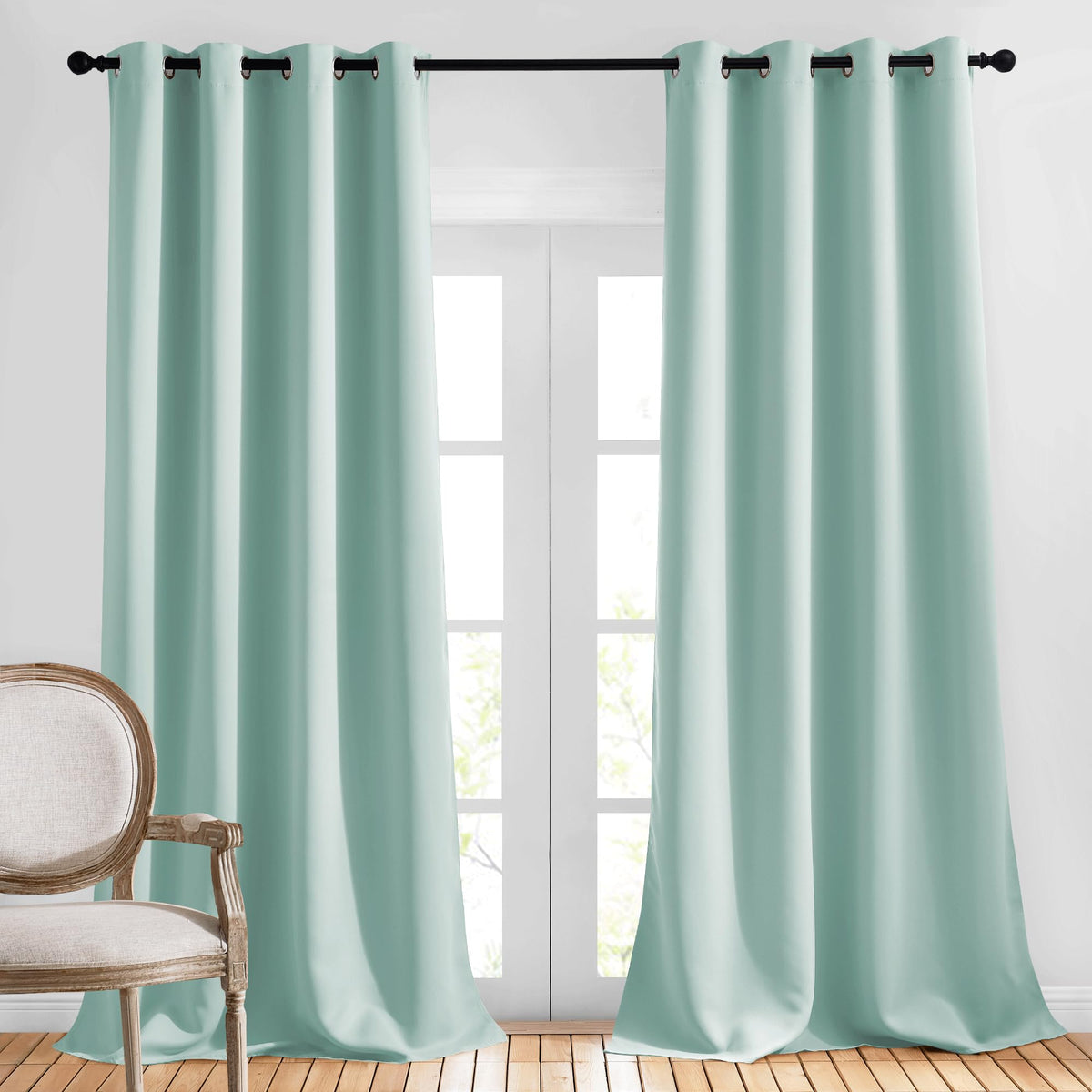 NICETOWN Grommet Blackout Room Darkening Curtains