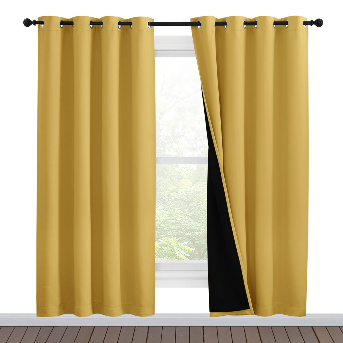 NICETOWN Full Blackout Double-Layer Curtains