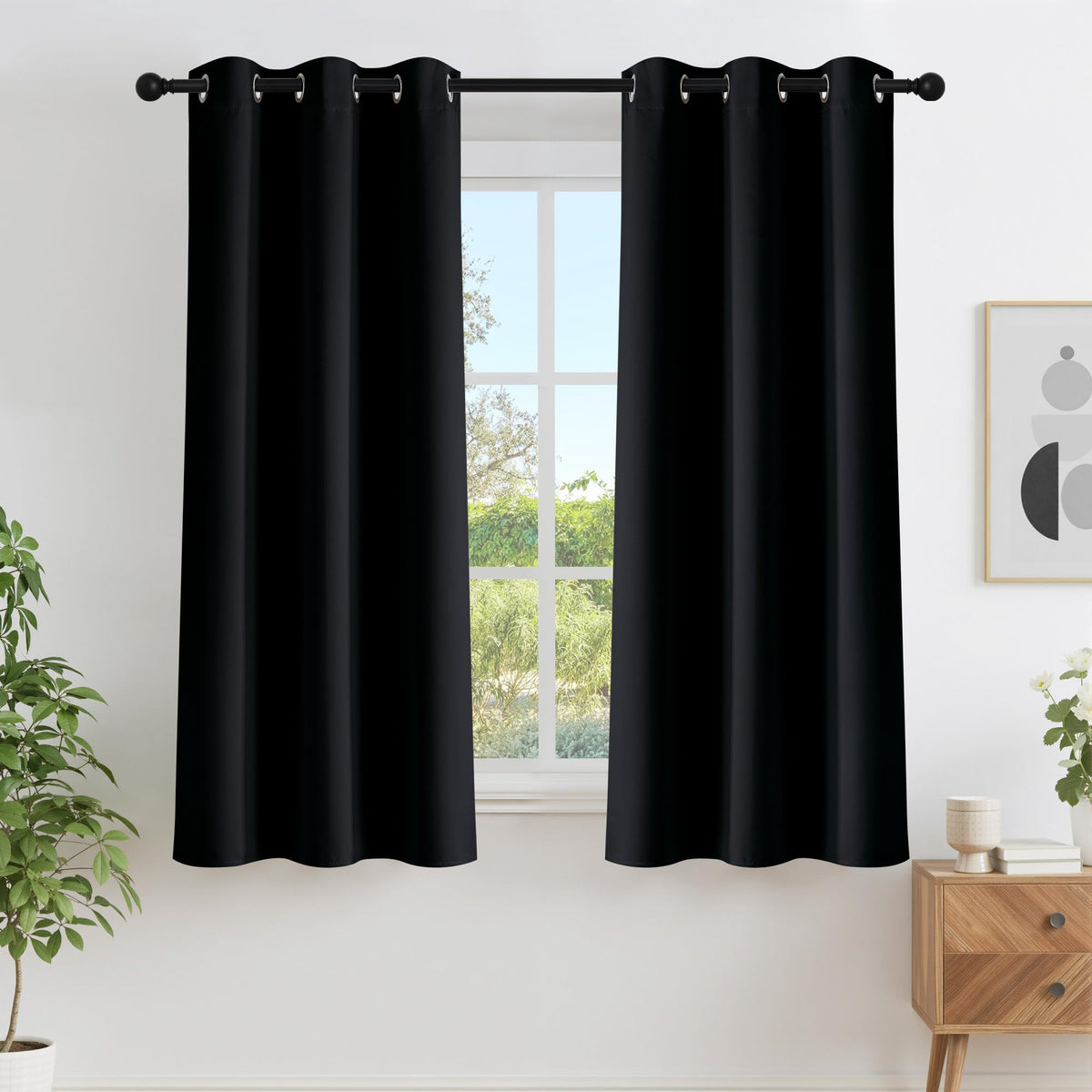 NICETOWN Grommet Blackout Room Darkening Curtains