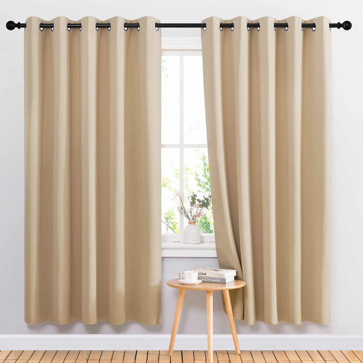 NICETOWN Grommet Blackout Room Darkening Curtains